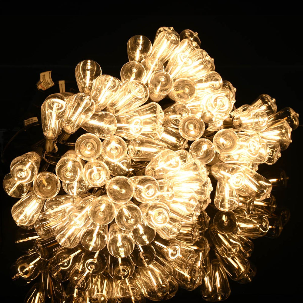 Yescom 110V Commercial String Lights 100-Bulbs 200ft - (4x)50ft Image