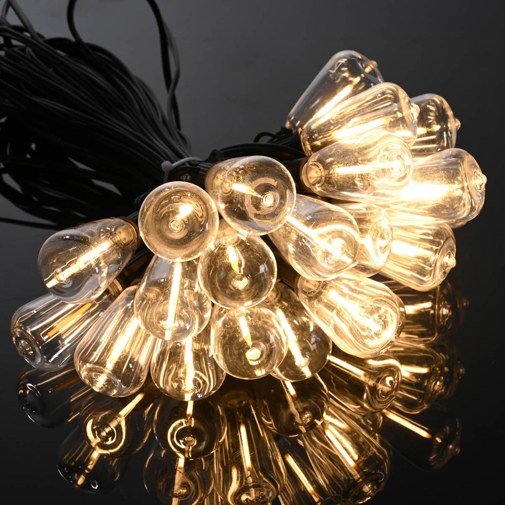 Yescom 110V Commercial String Lights 100-Bulbs 200ft - (4x)50ft Image