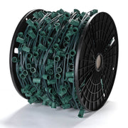 Yescom Commercial C9 Stringer Light with Sockets & Spool SPT-1W, 1000ft Green Image