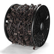 Yescom Commercial C9 Stringer Light with Sockets & Spool SPT-1W, 1000ft Brown Image