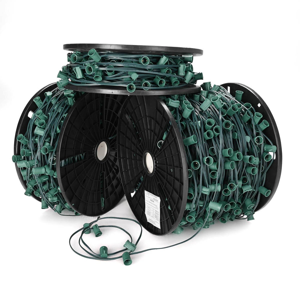 Yescom Commercial C9 Stringer Light with Sockets & Spool SPT-1W Image