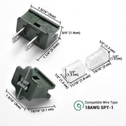 Yescom Christmas Light Connectors Vampire Plug (Male, Female Plug, End Cap) SPT-1 Image