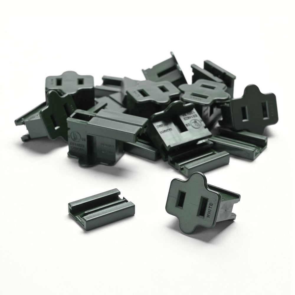 Yescom Christmas Light Connectors Vampire Plug (Male, Female Plug, End Cap) SPT-1, Female Plugs 10ct/pk Image