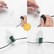 Yescom C7 C9 Christmas Light Clips, Hangers, Stakes, End Caps Image