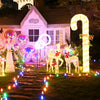 Yescom 100ft Multicolor Outdoor C9 Christmas Light String for Pathway