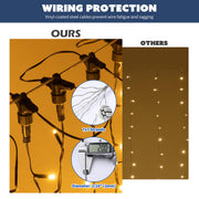 Yescom Commercial Twinkle Curtain String Light 40x10ft Image