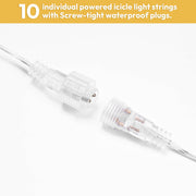 Yescom Commercial Icicle Lights 120V - 29.5', 10Strands, 9,000 5mm LEDs Image