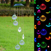 Yescom Solar LED Wind Chime Color Changing Decor Light Shell Image