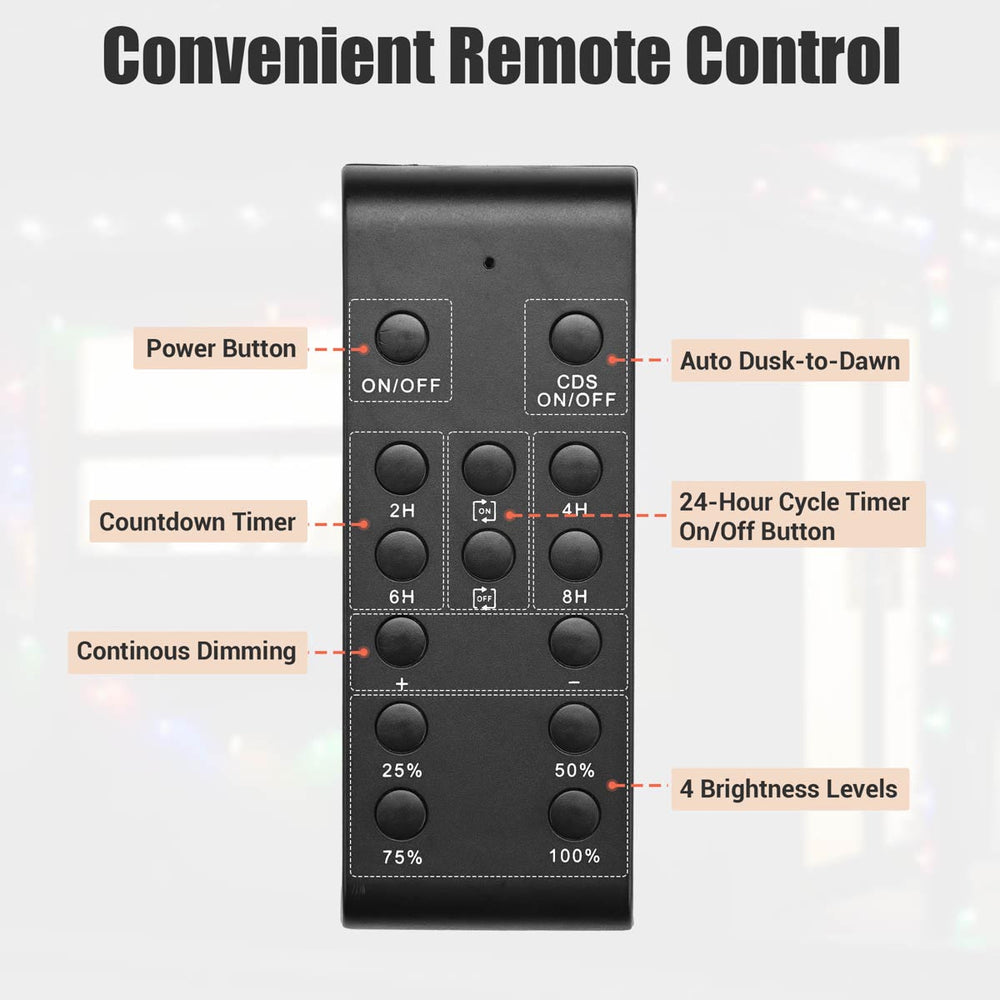 Yescom Dusk-to-Dawn Dimmer & Timer Remote Control Image