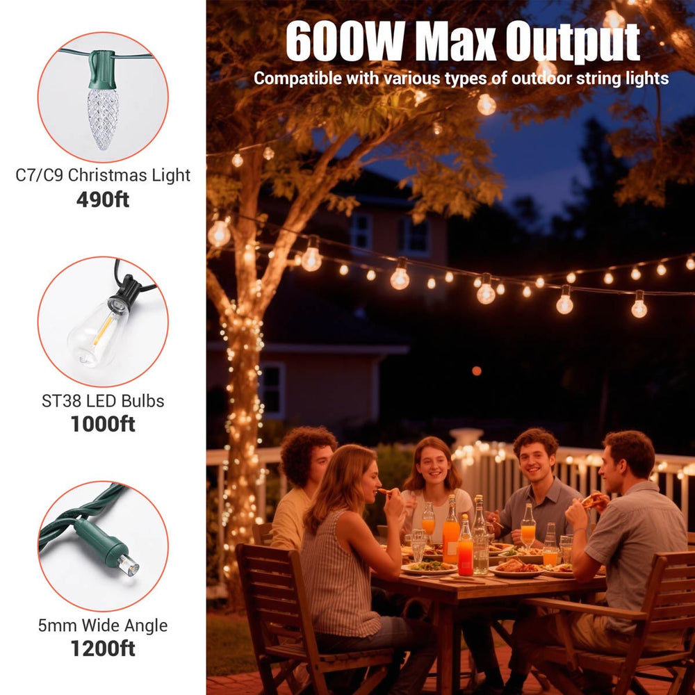 Yescom Dusk-to-Dawn Dimmer & Timer Remote Control Image