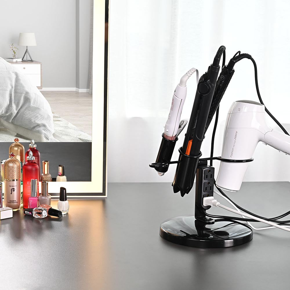 Yescom Desktop Blow Dryer Curling Iron Holder Salon Equipment Image