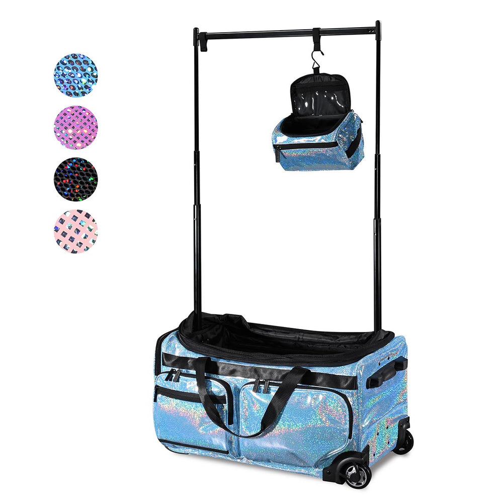 Yescom Dance Competition Rolling Bag with Rack Sports Duffle Bag Image