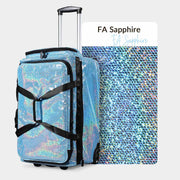 Yescom Dance Competition Rolling Bag with Rack Sports Duffle Bag, FA Sapphire Image