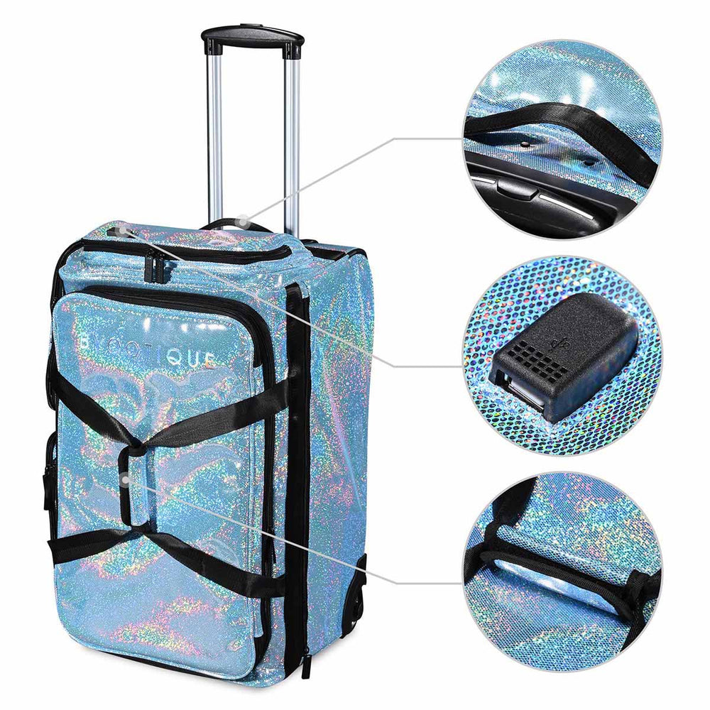 Yescom Dance Competition Rolling Bag with Rack Sports Duffle Bag Image