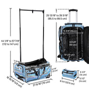 Yescom Dance Competition Rolling Bag with Rack Sports Duffle Bag Image