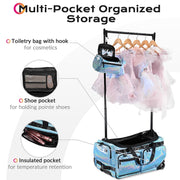 Yescom Dance Competition Rolling Bag with Rack Sports Duffle Bag Image