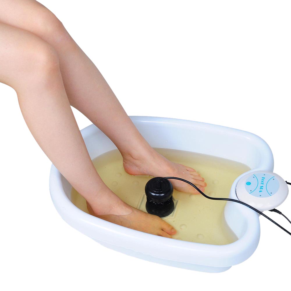 Yescom Ionic Detox Foot Bath Spa w/ Tub Pedicure Health Relax Image