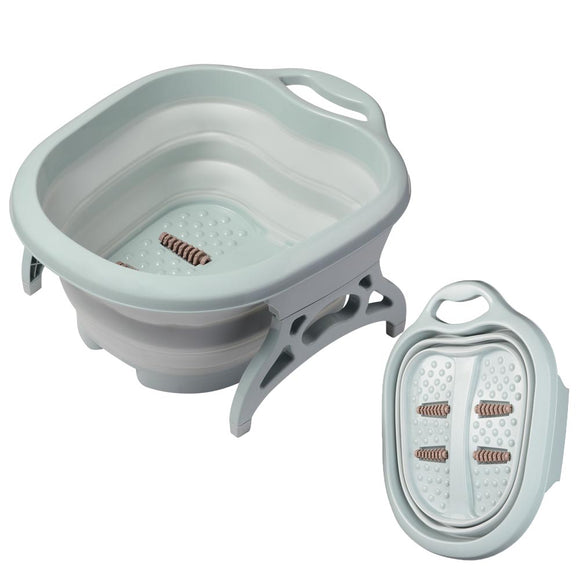 Yescom Collapsible Foot Soaking Tub Spa Bucket Massage Rollers Image