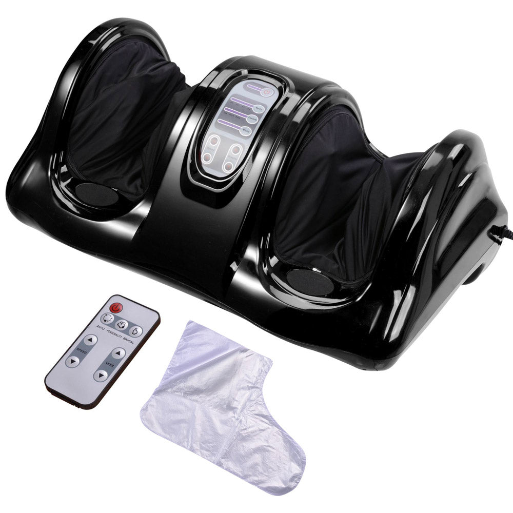 Yescom Kneading Rolling Foot Leg Massager Machine with Remote, Black Image