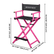 Yescom Makeup Directors Chair 28in.Tall Highback with Headrest Options Image