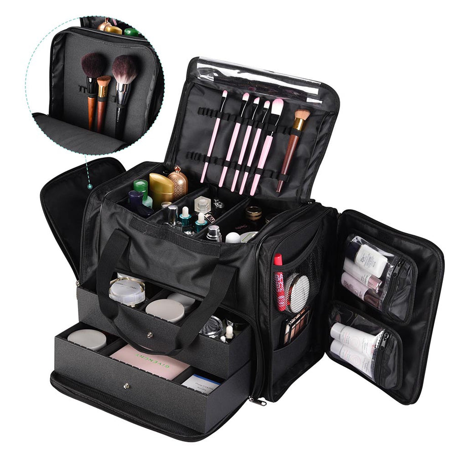 Byootique Makeup Case with Drawers Cosmetic Storage Bag 17
