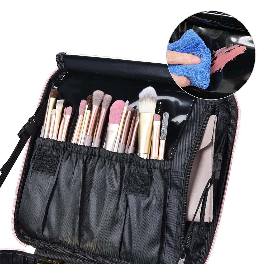 Yescom Makeup Train Case Travel Small Makeup Bag Image