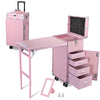 Byootique Nail Table Makeup Station Speaker Drawers Mirror