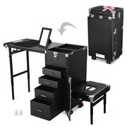 Yescom Pedicure Cart with Footrest Portable Trolley with Drawers Image