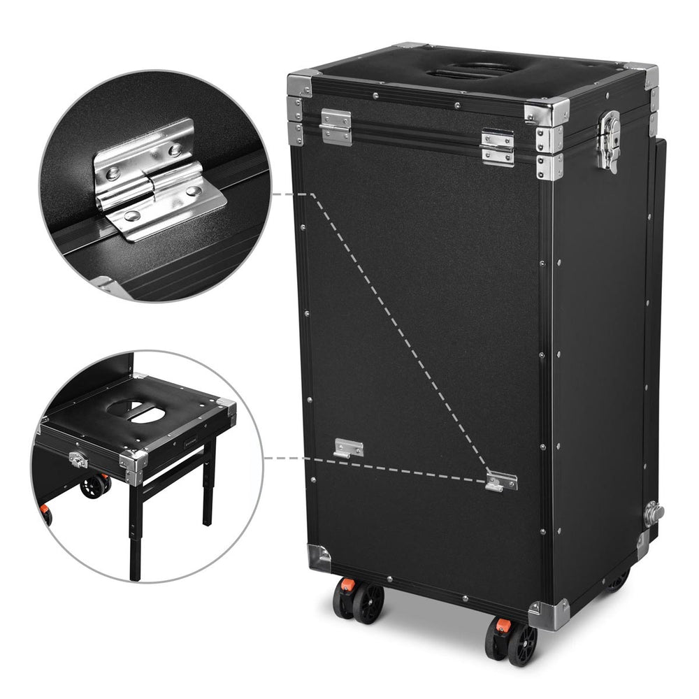 Yescom Pedicure Cart with Footrest Portable Trolley with Drawers Image