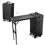 Yescom Makeup Artist Hairstylist Nail Table Workstation (Lefty & Righty) Image