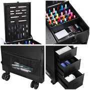Yescom Makeup Artist Hairstylist Nail Table Workstation (Lefty & Righty) Image