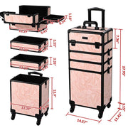 Yescom Rolling Makeup Case CoyoteButtes Artist Travel Case Image