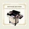 Byootique Art Deco Cosmetology Rolling Case Makeup Case