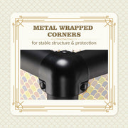 Yescom Art Deco Cosmetology Rolling Case Makeup Case Image