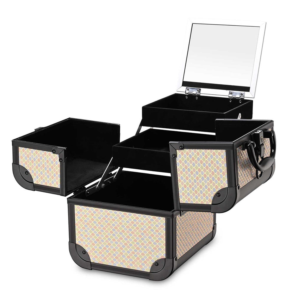Yescom Art Deco Cube Makeup Box Cosmetic Case Image