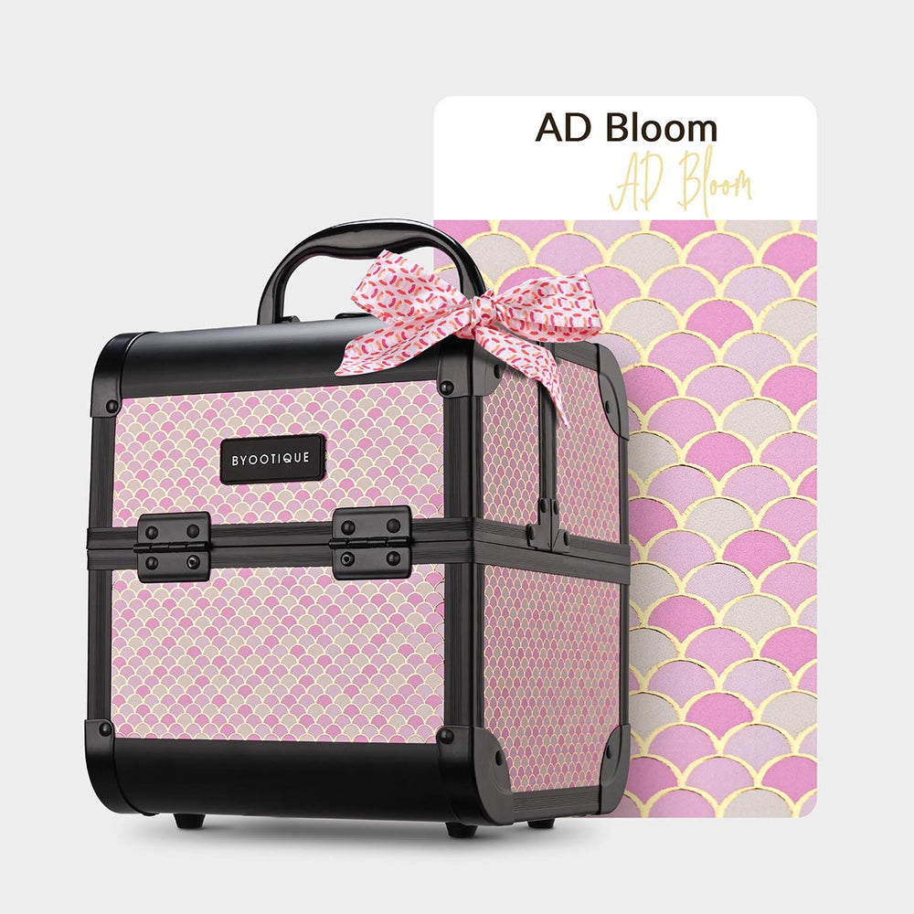 Yescom Art Deco Cube Makeup Box Cosmetic Case, AD Bloom Image