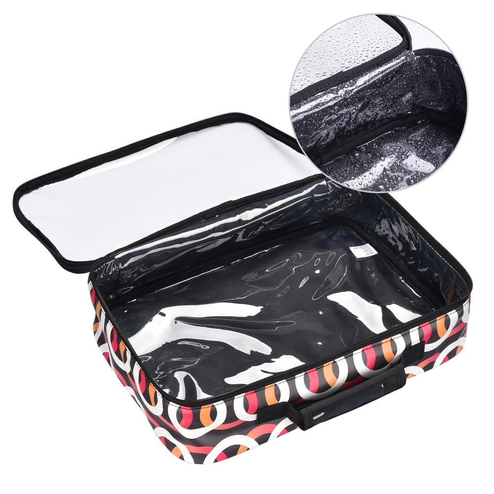 Yescom Makeup Bag Travel Cosmetic Clear Bag 420D 14x10x3" Image