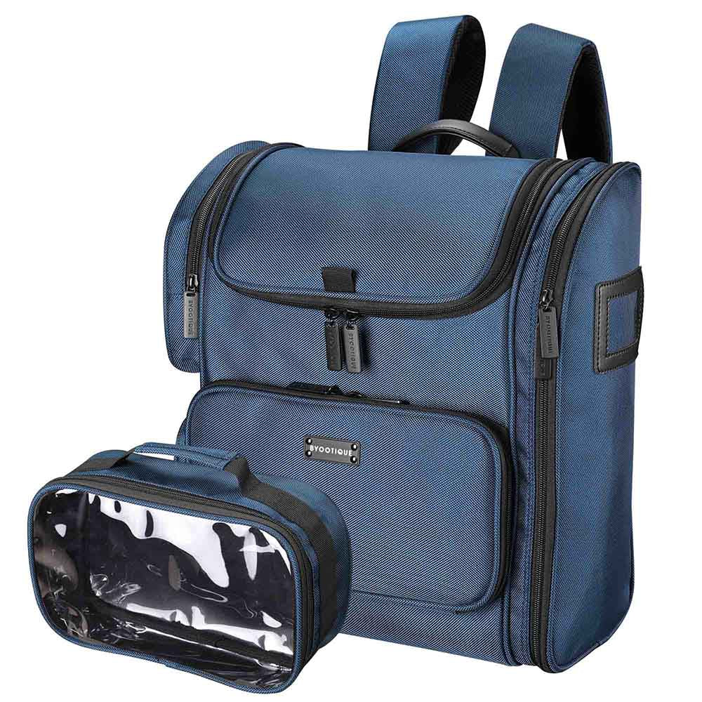 Yescom Makeup Backpack Durable Backpack Lightweight, Blue Image