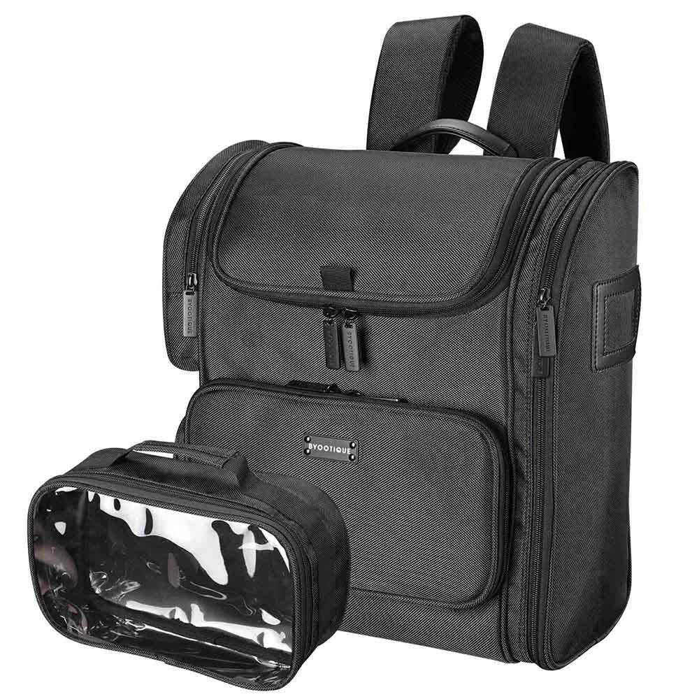 Yescom Makeup Backpack Durable Backpack Lightweight, Black Image