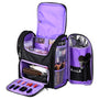 Yescom Pro Artist Makeup Barber Bag Backpack Travel, Purple Image
