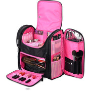 Yescom Pro Artist Makeup Barber Bag Backpack Travel, Barbie Pink Image