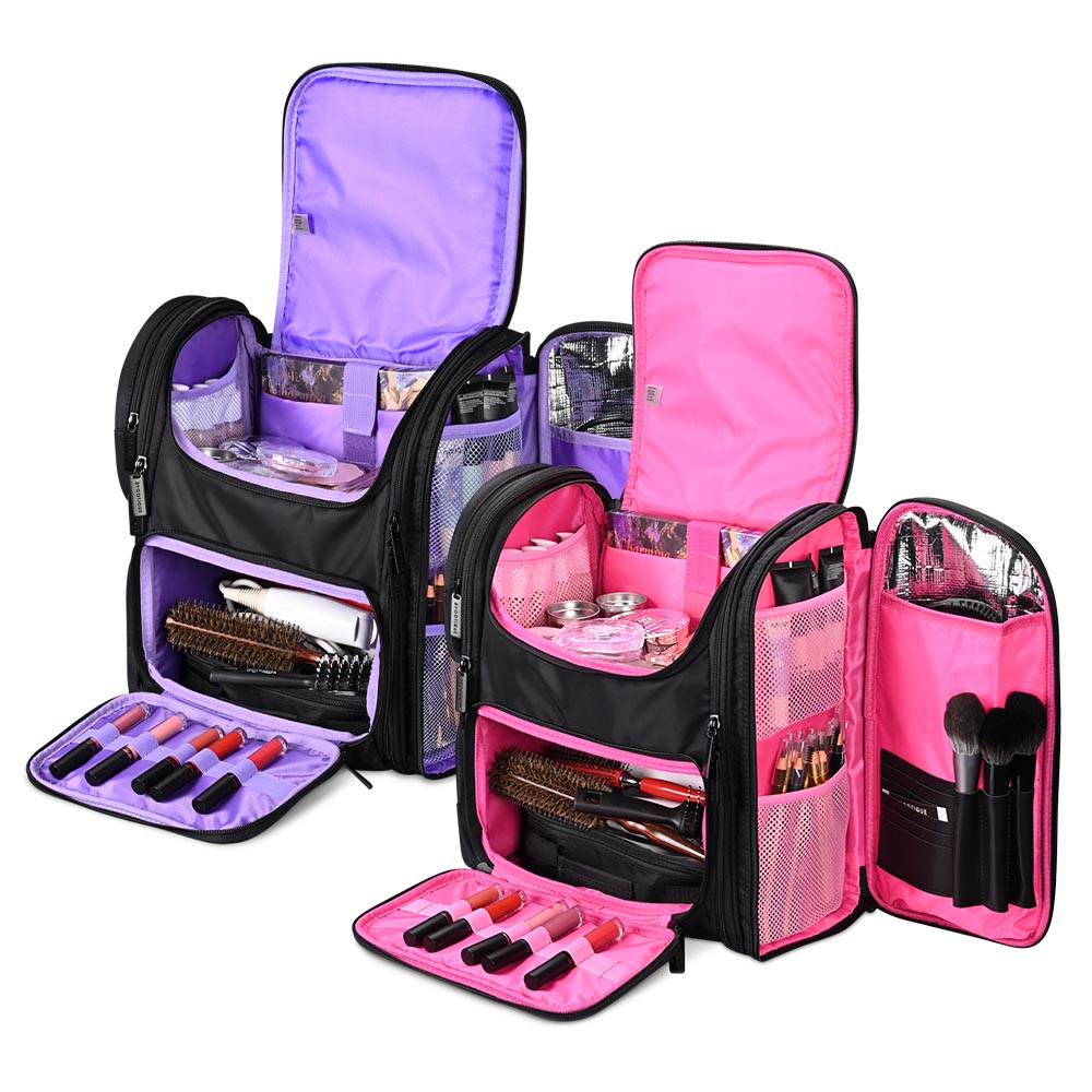 Yescom Pro Artist Makeup Barber Bag Backpack Travel Image