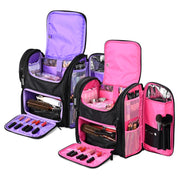 Yescom Pro Artist Makeup Barber Bag Backpack Travel Image