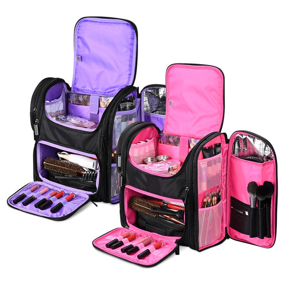 Yescom Pro Artist Makeup Barber Bag Backpack Travel Image