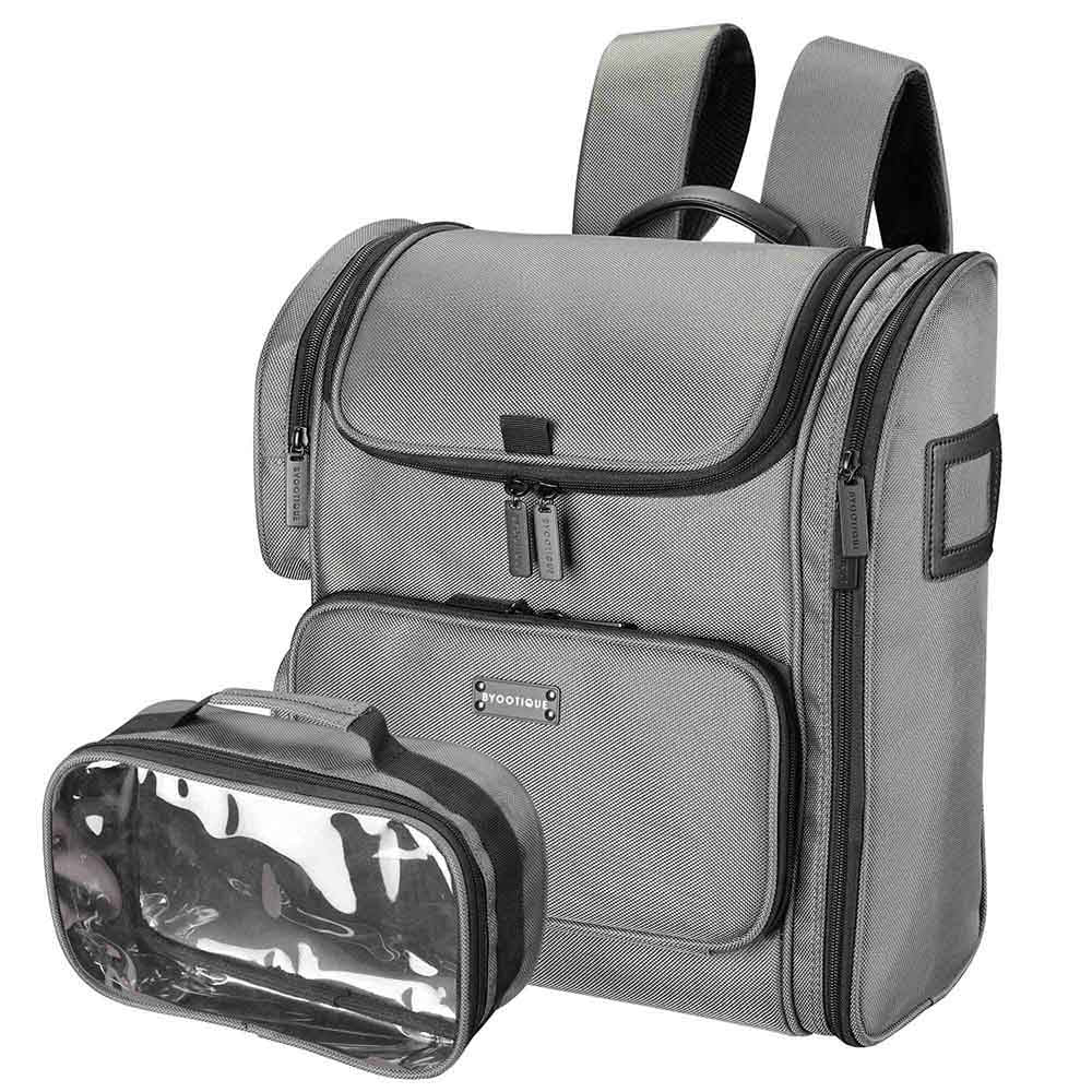 Yescom Makeup Backpack Durable Backpack Lightweight, Gray Image