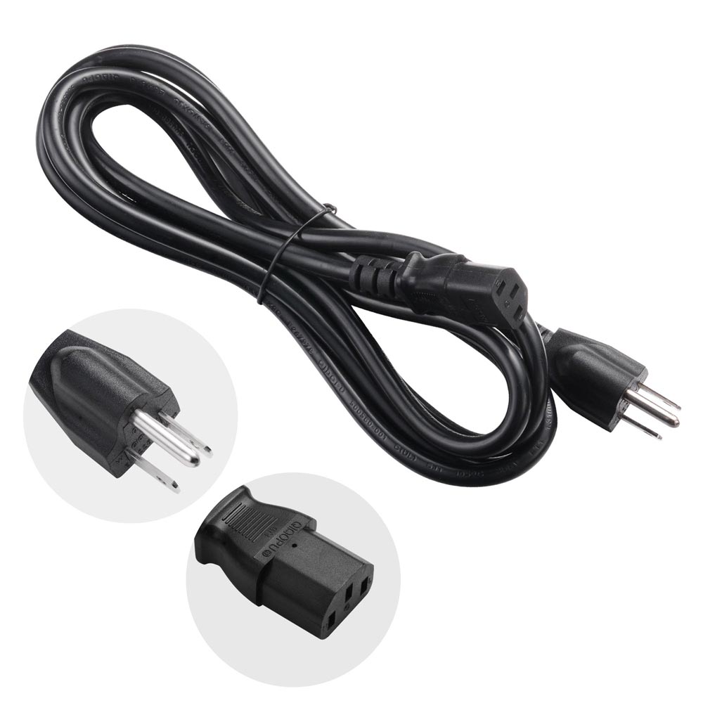 Yescom 3 Prong Power Cord 7.5 foot 16 Awg Makeup Case Replacement Image