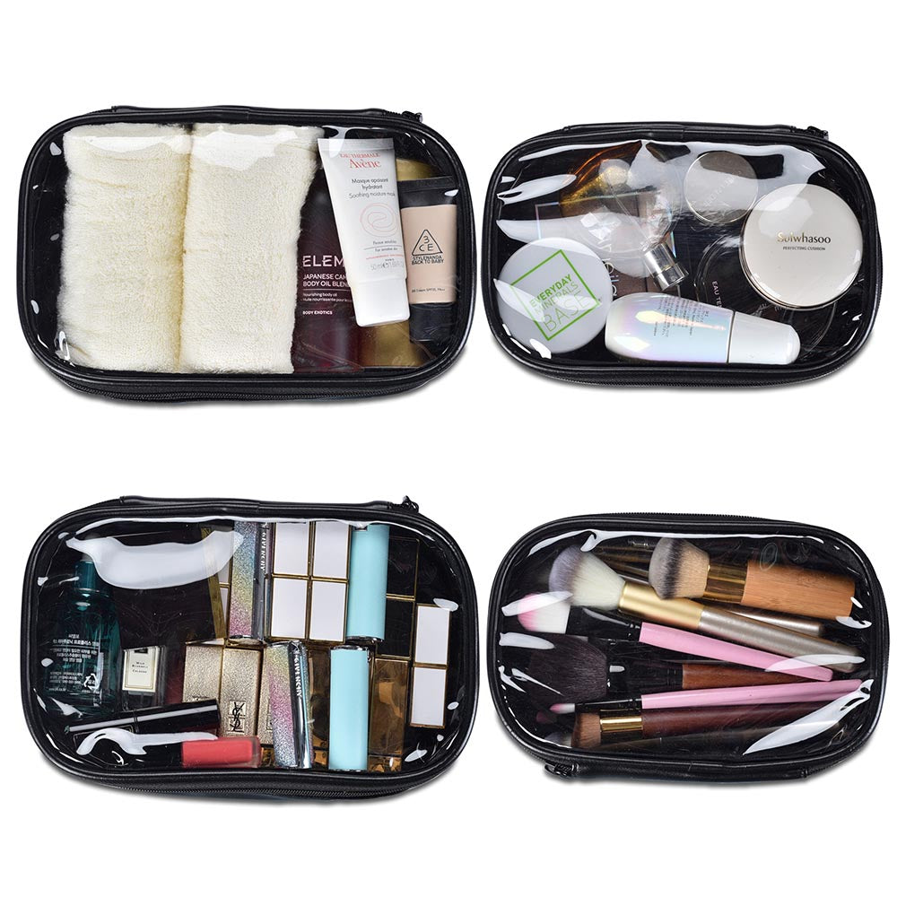Yescom Makeup Artist Backpack w/ 4 Clear Pouches Image