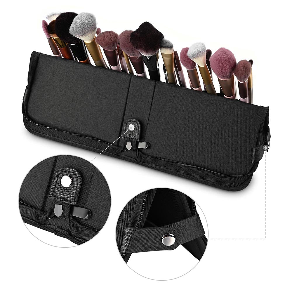 Yescom Makeup Brush Holder with 29 Pockets Stand Up Image