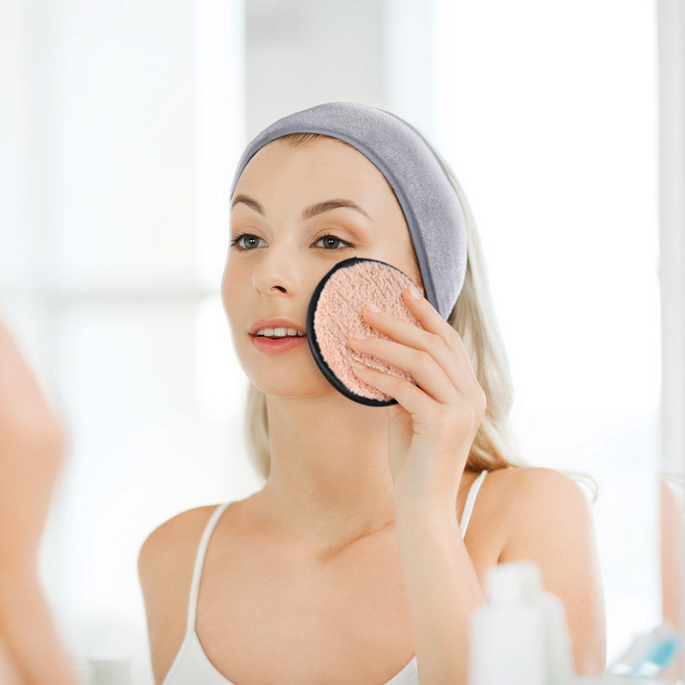 Yescom Makeup Remover Pads Hairband Towel Reusable Image