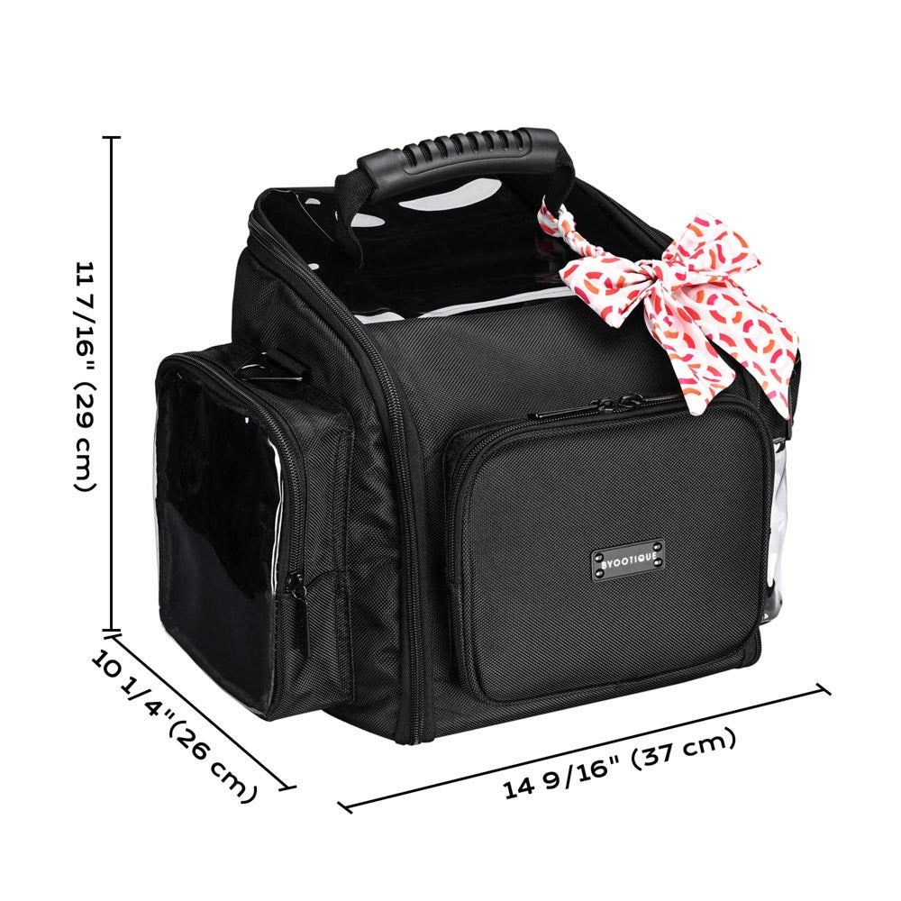Yescom Large Makeup Bag with Shoulder Strap & Handle 1680D Nylon Image
